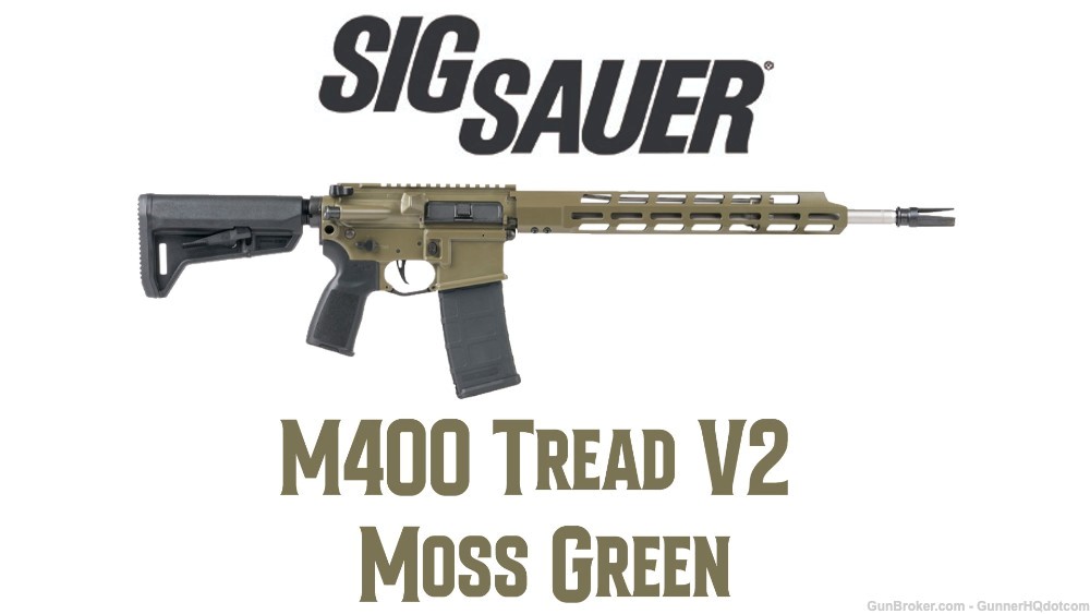 Sig Sauer M400 Tread V2 5.56mm Moss Green NEW-img-0