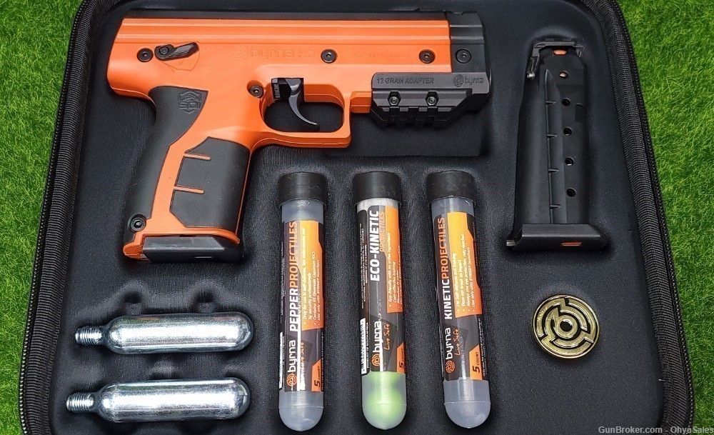 Byrna HD XL Self Defense CO2 Pistol Kit w Pepper Projectiles ORANGE HX68300-img-2