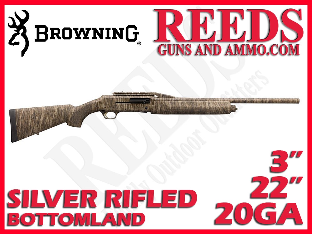 Browning Silver Rifled Deer Bottomland Camo 20 Ga 3in 22in 011433621-img-0