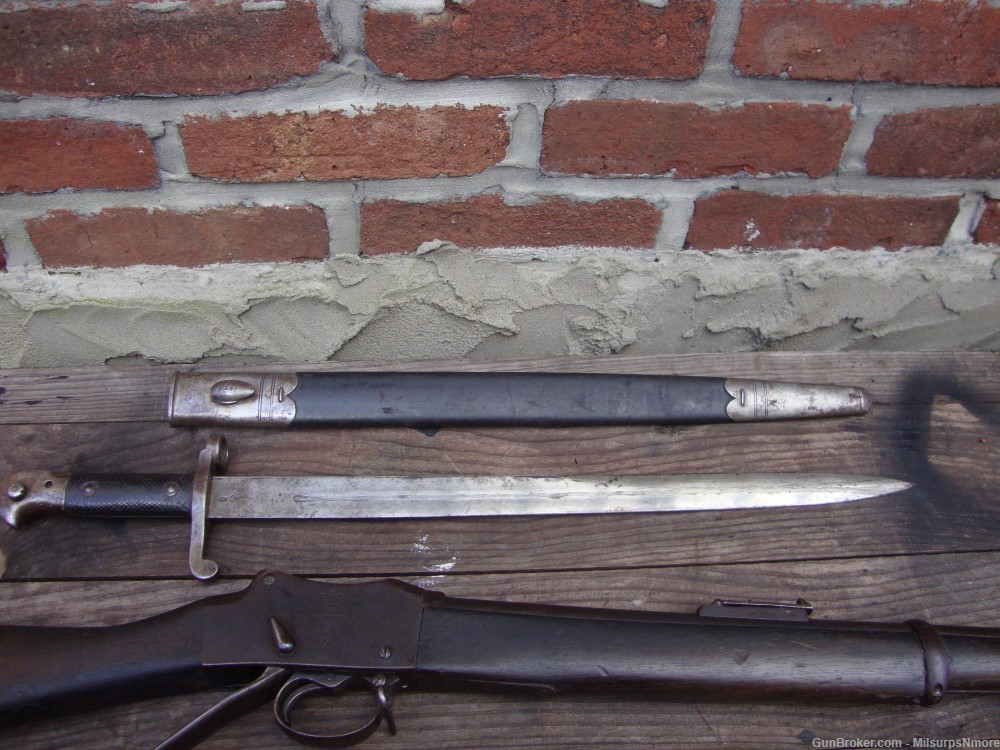 Martini Henry MK IV Rifle Unit Marked With Blade Bayonet And Scabbard 1887-img-34