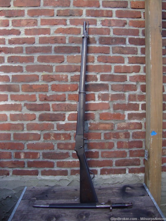 Martini Henry MK IV Rifle Unit Marked With Blade Bayonet And Scabbard 1887-img-0