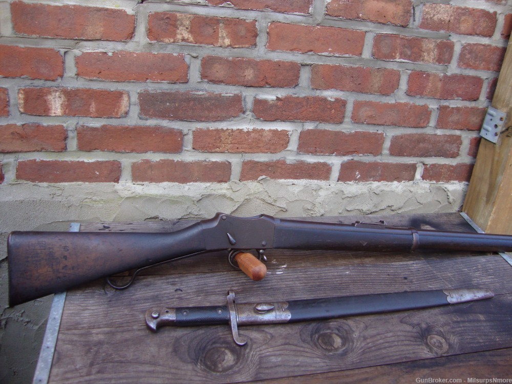 Martini Henry MK IV Rifle Unit Marked With Blade Bayonet And Scabbard 1887-img-2