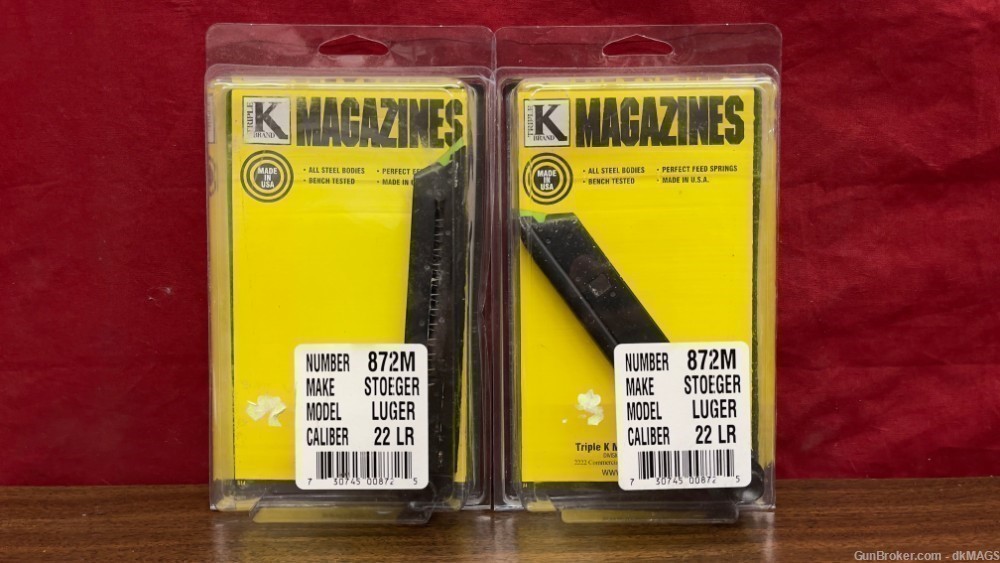 NEW 2 Triple K Stoeger Luger 22LR 10 Round Magazines-img-0