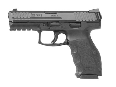 HK 81000283 VP9 9mm Luger 4.09" (2) 17+1 Black Steel Slide Black Interchang