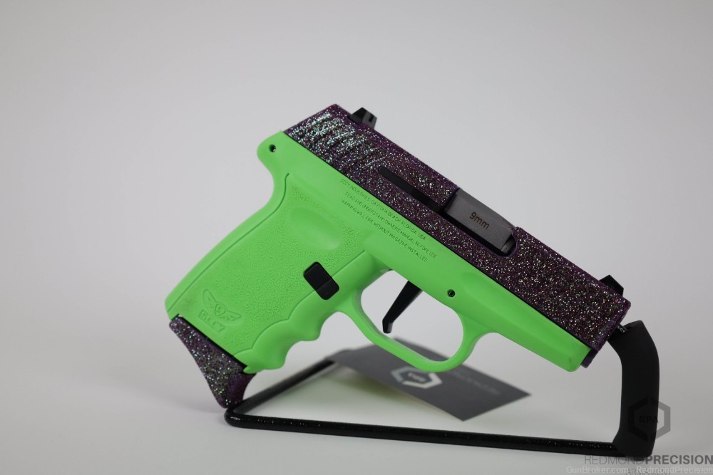 SCCY DVG-1 Royal Purple Glitter Lime Frame-img-2