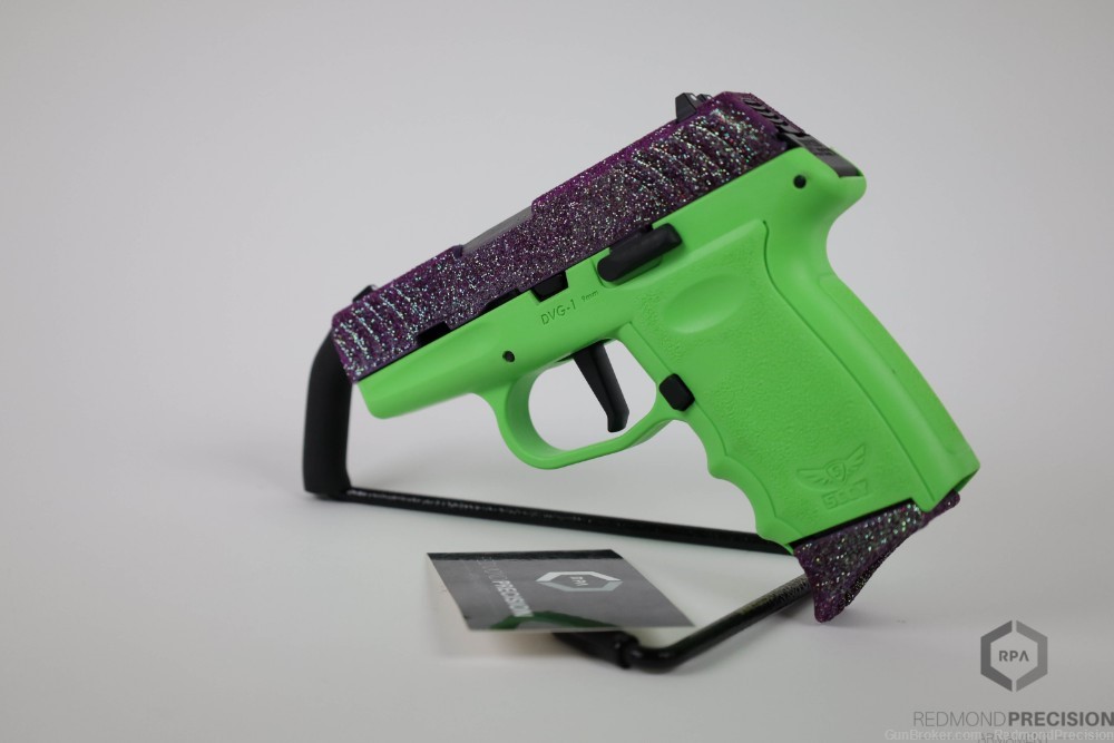 SCCY DVG-1 Royal Purple Glitter Lime Frame-img-4