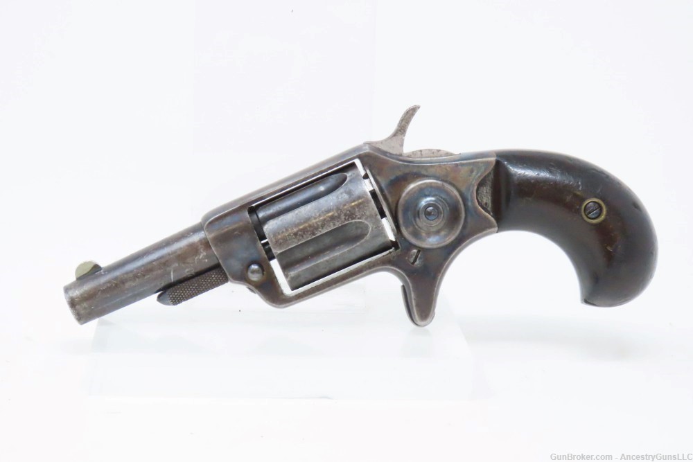CASED Antique 5-Shot COLT NEW LINE .32 Caliber CF ETCHED PANEL Revolver    -img-3