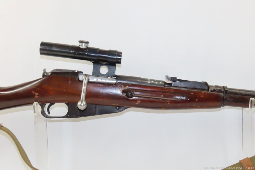 Nice WORLD WAR II Soviet IZHEVSK Model 91/30 Mosin-Nagant SNIPER C&R Rifle -img-3