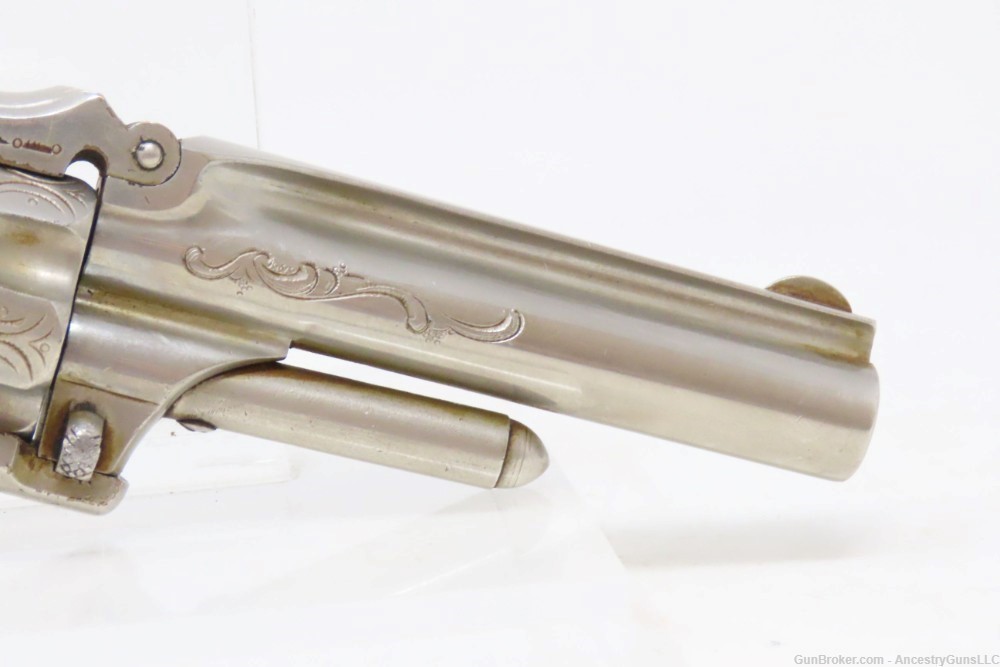 Rare ENGRAVED Antique MARLIN XXX Standard 1872 .32 Cal. RF POCKET Revolver -img-17