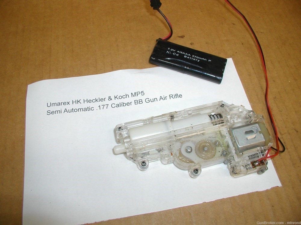 Umarex HK MP5 .177 Cal Air Rifle Gear Box, Battery and Wiring Harness-img-2