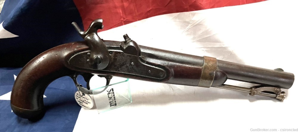H. Aston model 1842 pistol Civil War Mexican War-img-1