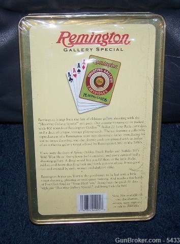 Remington, Golden Bullet .22 Long Rifle, Playing card set-img-1
