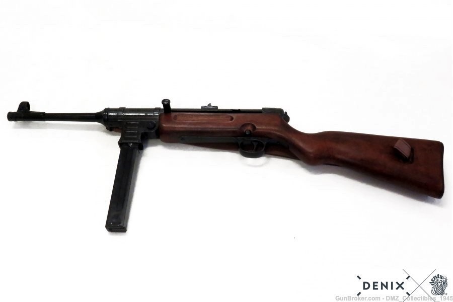 WW2 WWII German SS MP41 Non Firing Replica Submachine Gun by Denix of Spain-img-2