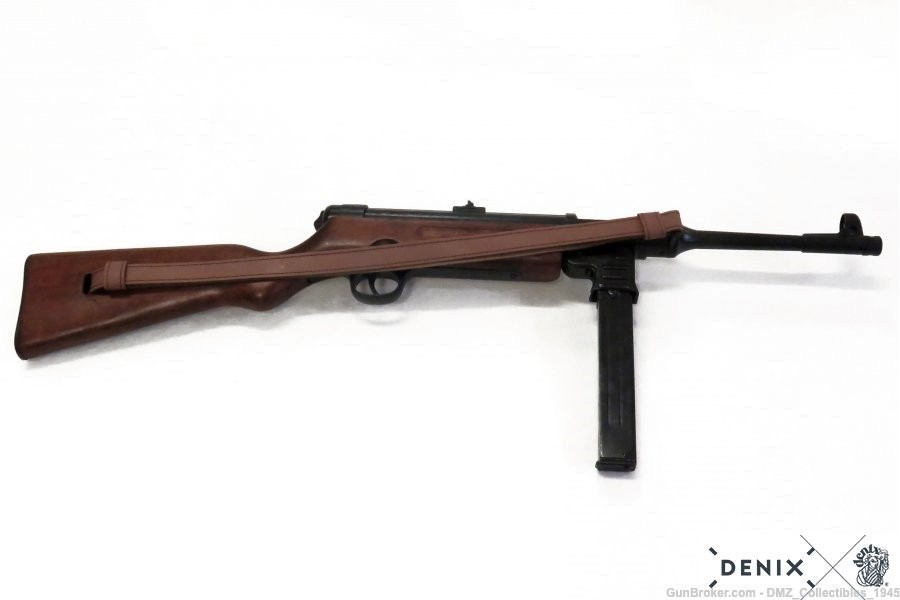 WW2 WWII German SS MP41 Non Firing Replica Submachine Gun by Denix of Spain-img-5