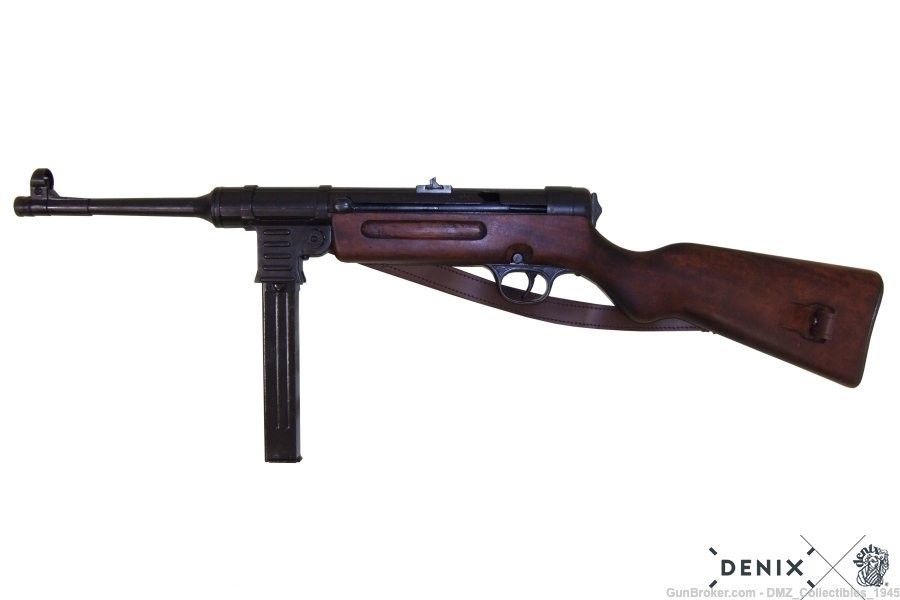 WW2 WWII German SS MP41 Non Firing Replica Submachine Gun by Denix of Spain-img-0