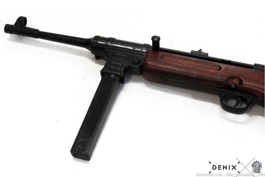 WW2 WWII German SS MP41 Non Firing Replica Submachine Gun by Denix of Spain-img-3