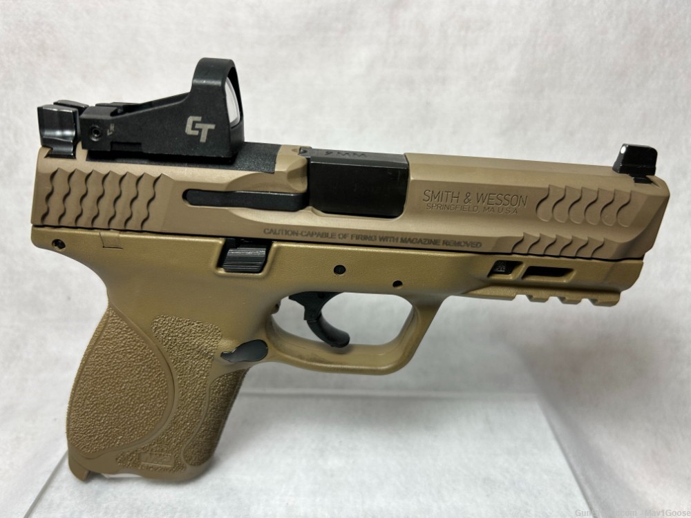 Smith & Wesson M&P 9 Compact M2.0  in FDE with Crimson Trace Red Dot-img-0