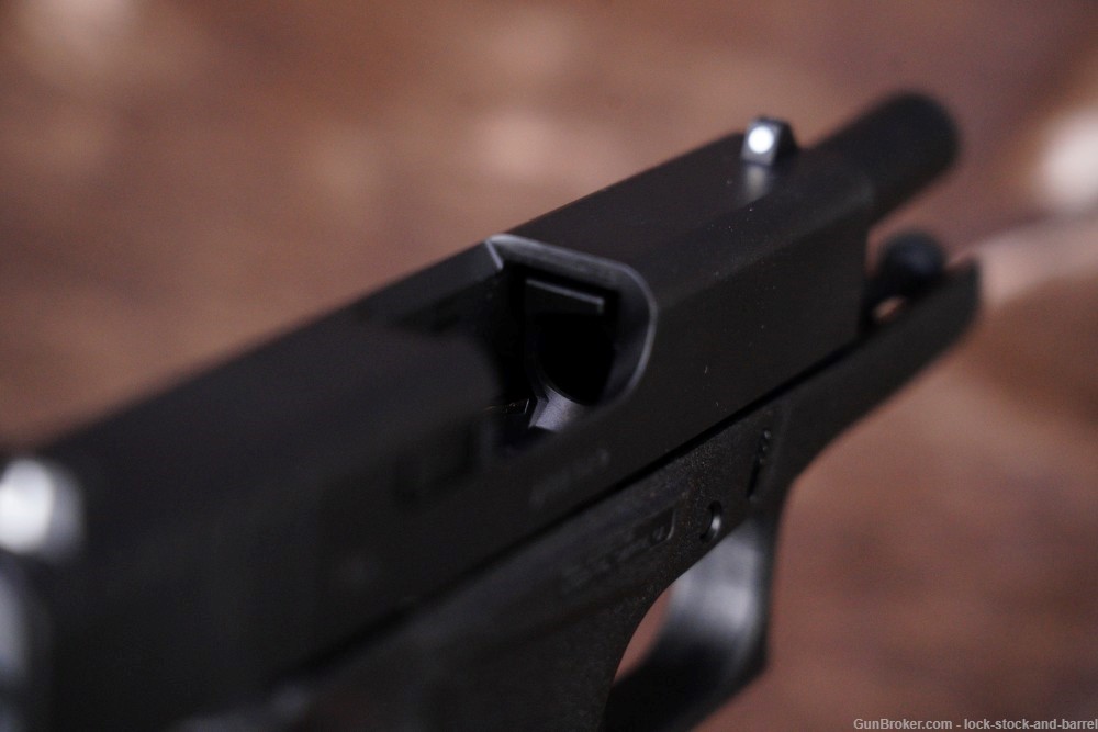 Glock 43 G43 Slimline 9mm Striker Fired Semi Auto Pistol, Modern-img-15