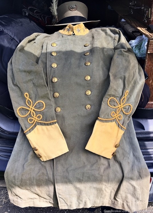 Civil War Officer’s Ensemble;UCV Hat 1930’s;1960 Centennial Tunic.;RARE-img-0