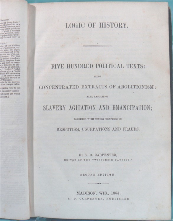 Rare Vintage "Cause of the War" Civil War Book 1864-img-0