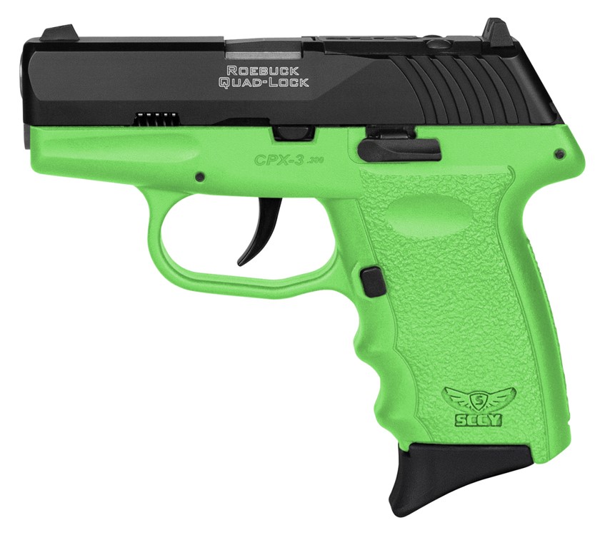 SCCY Industries CPX-3 Red Dot Ready 380 ACP Pistol 2.96 Lime Green CPX3CBLG-img-1