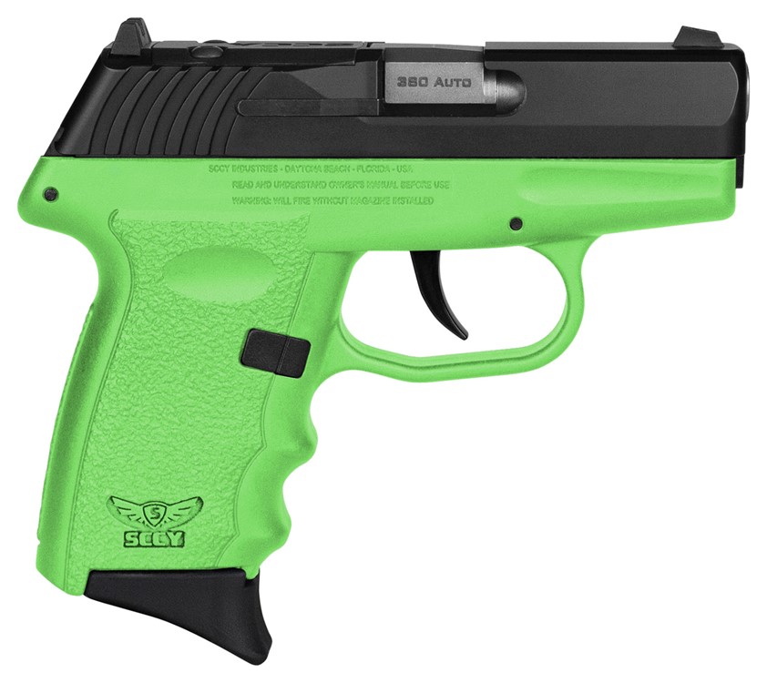 SCCY Industries CPX-3 Red Dot Ready 380 ACP Pistol 2.96 Lime Green CPX3CBLG-img-0