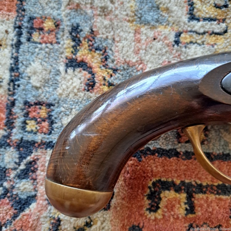 German Made Hawes Flintlock Pistol Smooth Bore Rare! Like 1851 1816 1813 36-img-1