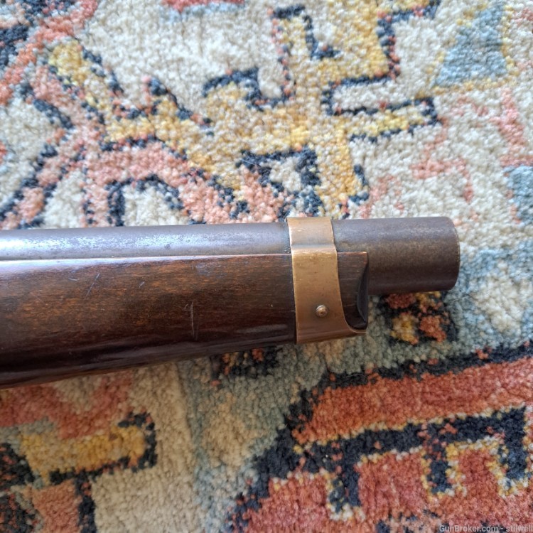 German Made Hawes Flintlock Pistol Smooth Bore Rare! Like 1851 1816 1813 36-img-4