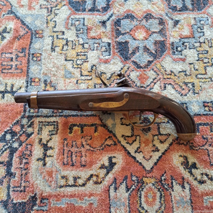 German Made Hawes Flintlock Pistol Smooth Bore Rare! Like 1851 1816 1813 36-img-6