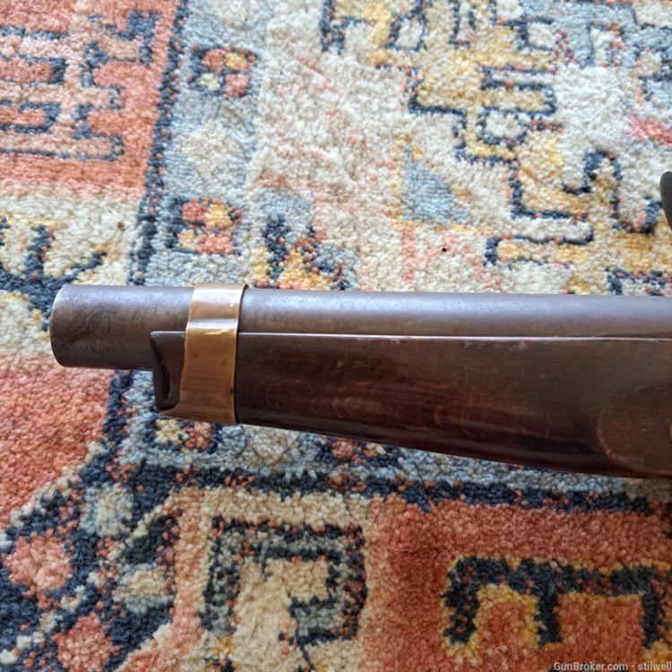German Made Hawes Flintlock Pistol Smooth Bore Rare! Like 1851 1816 1813 36-img-10