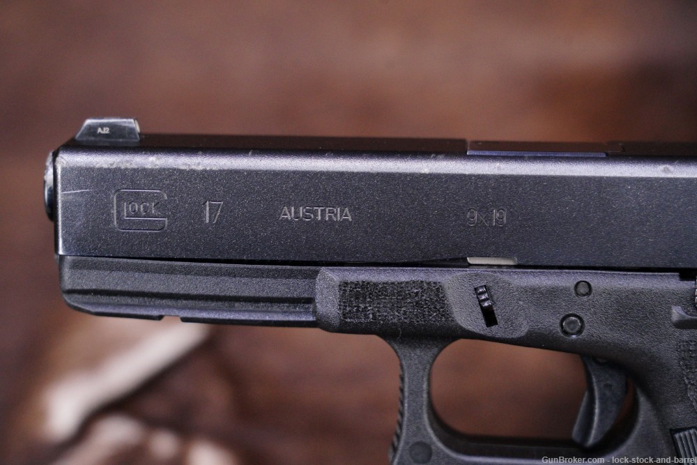 Glock 17 G17 9mm 4.49” Striker Fired Semi Auto Pistol, Modern-img-11