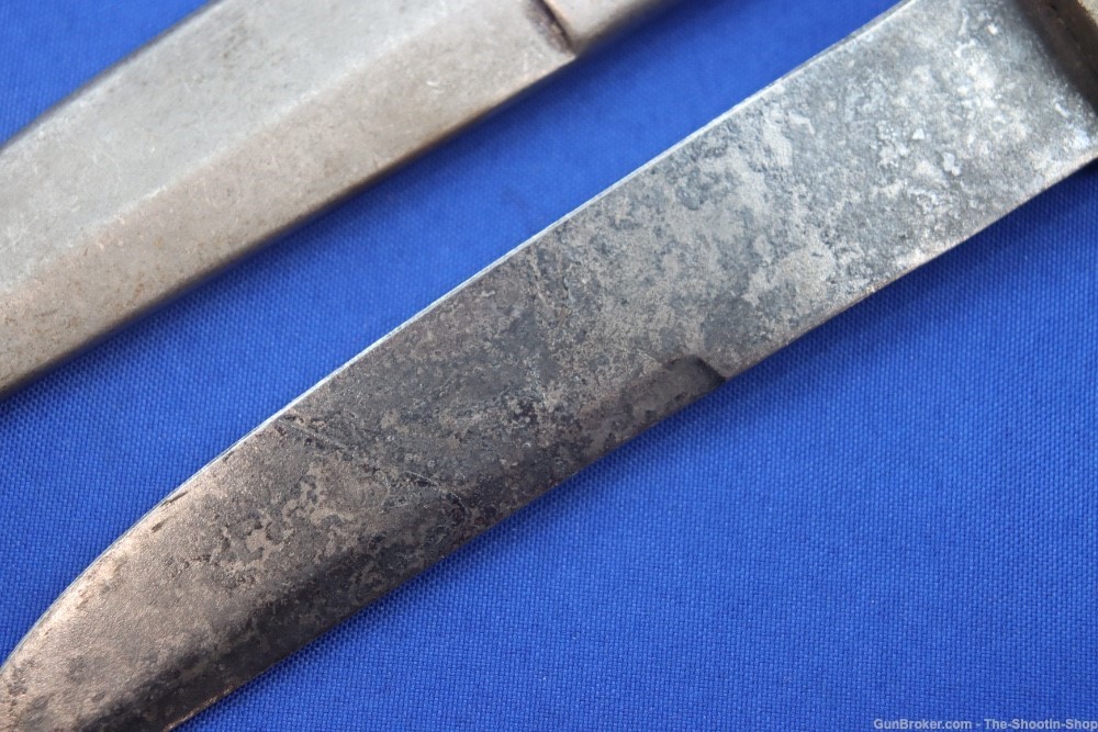Wostenholm Sheffield England Bone Handled Knife Vintage Blade Metal Sheath-img-9