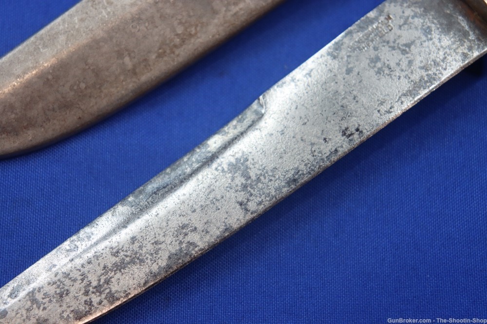 Wostenholm Sheffield England Bone Handled Knife Vintage Blade Metal Sheath-img-2