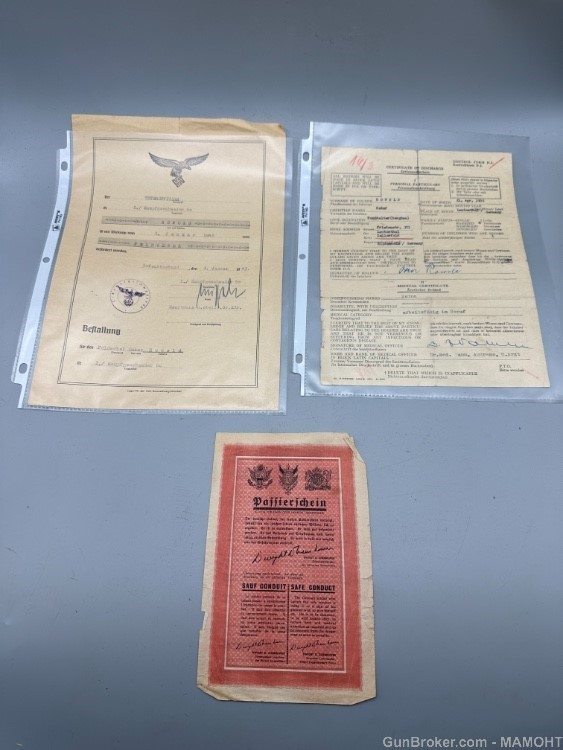 WW2 German Luftwaffe Feldwebel POW Grouping I/KG 60 Documents-img-0