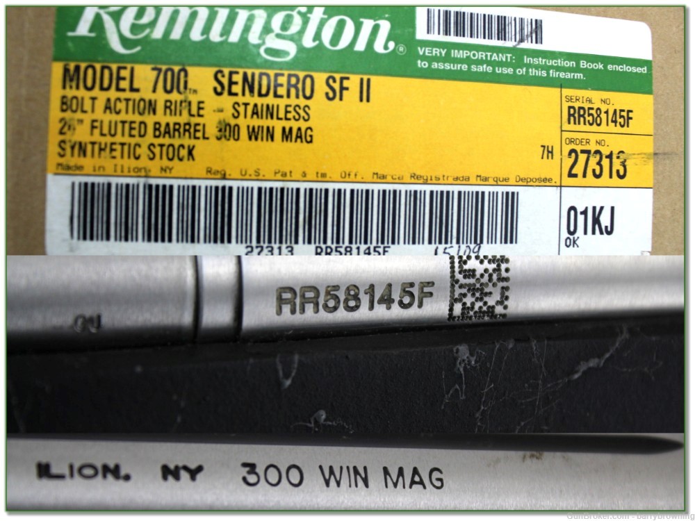 Remington 700 Sendero Stainless Fluted 300 Win Mag in box!-img-3