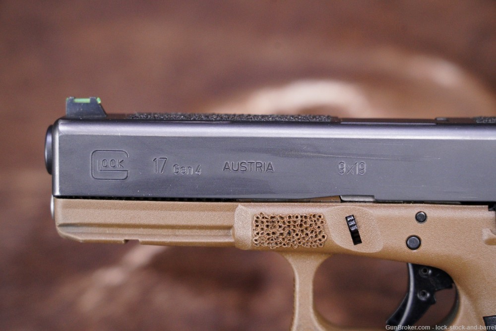 Pair of Glock 17 G17 Gen 4 9mm 4.49” Striker Fired Semi Auto Pistol, Modern-img-14