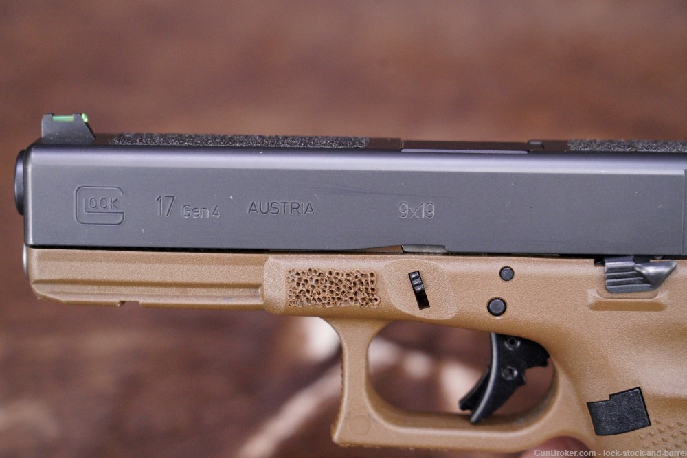 Pair of Glock 17 G17 Gen 4 9mm 4.49” Striker Fired Semi Auto Pistol, Modern-img-32
