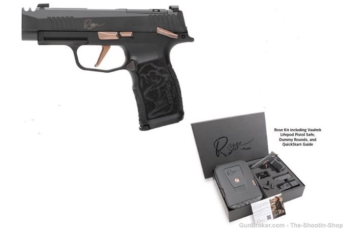 Sig Sauer P365 XL THE ROSE Pistol 9MM 12RD 365XL COMP Rose Gold Kit NEW 365-img-0