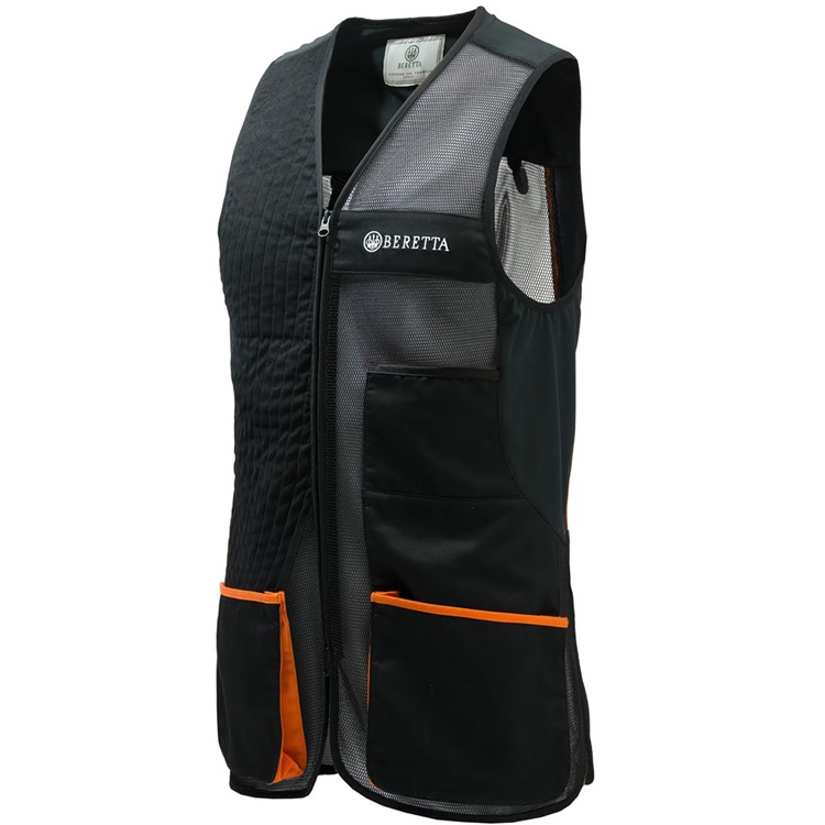 BERETTA Uniform Pro 20.20 Vest, Color: Jet Black & Orange, Size: L-img-0