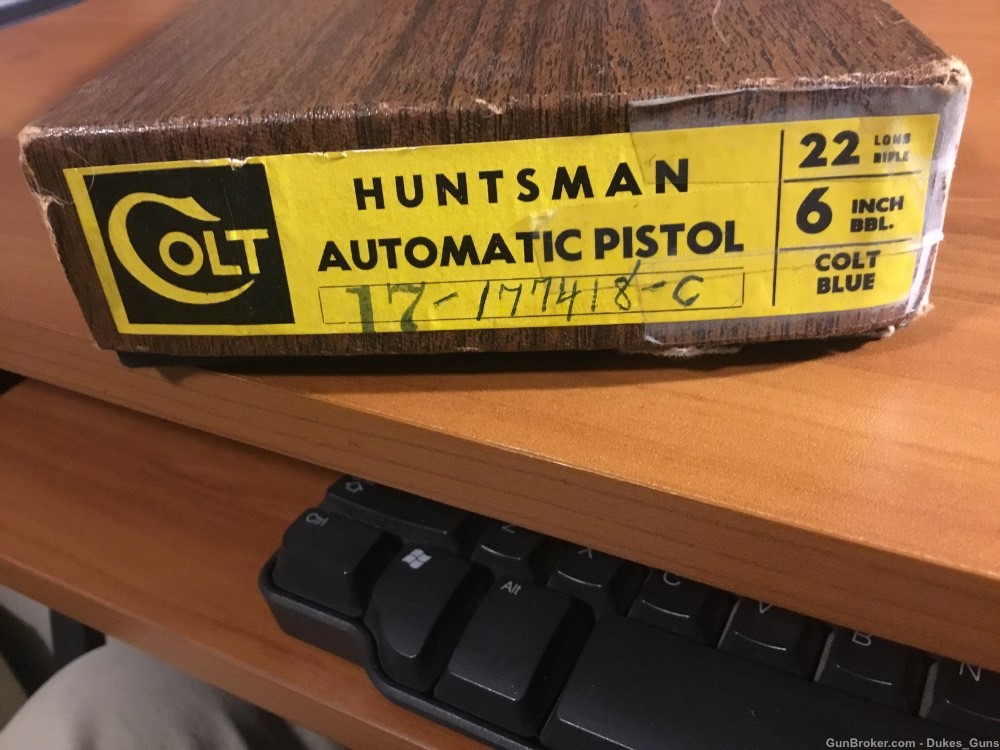 Colt Huntsman .22LR,6” w/box,papers,unfilled warranty card. Excellent -img-10