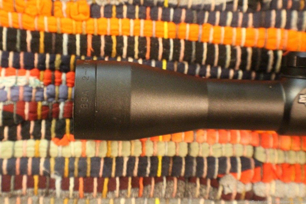 BSA Edge Pistol Scope 2-7x 28mm Duplex Reticle Matte Black-img-1