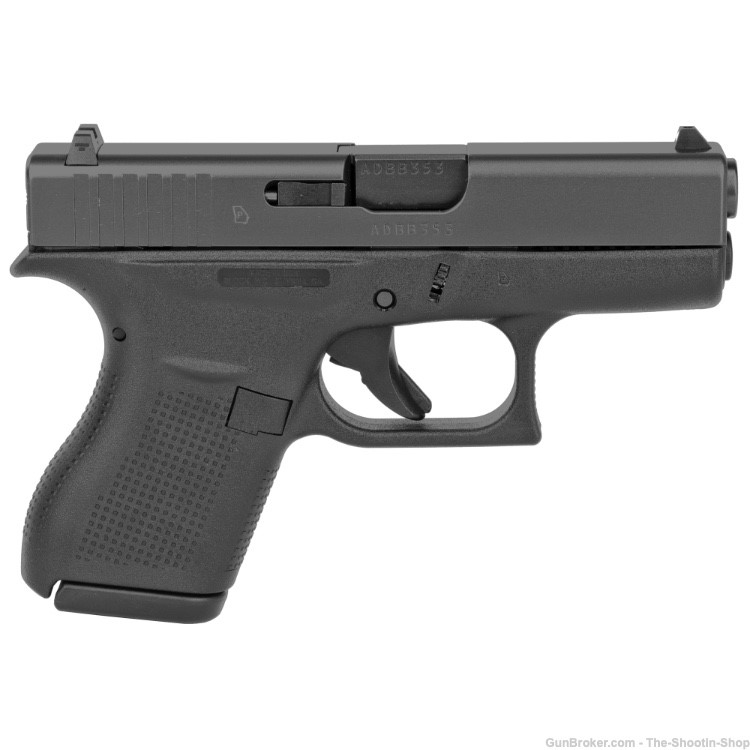 Glock Model G42 Pistol 380ACP 6+1RD Compact 42 2 Mags Black USA Gen 3 NEW-img-1