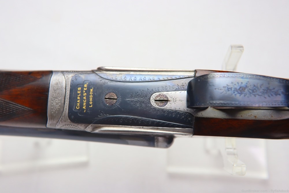 CHARLES LANCASTER  12 BORE "SUPER TWELVE" ASSSISTED OPEN BOXLOCK EJECTOR-img-10