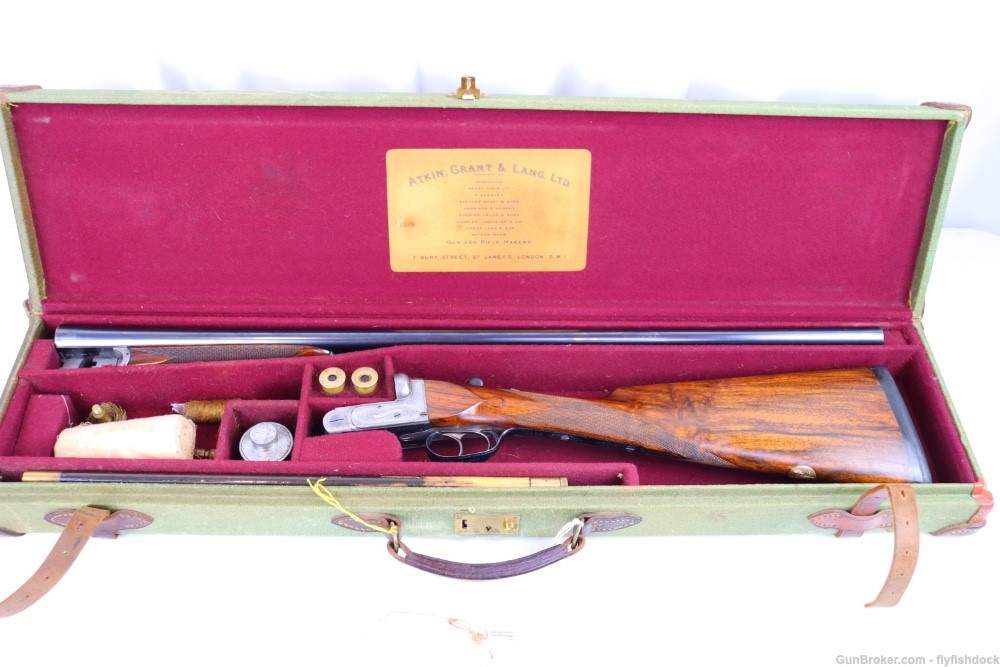 CHARLES LANCASTER  12 BORE "SUPER TWELVE" ASSSISTED OPEN BOXLOCK EJECTOR-img-0