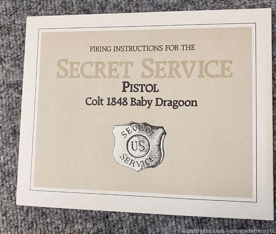 Colt 1848 Baby Dragoon Uberti The Secret Service Museum Edition-img-28
