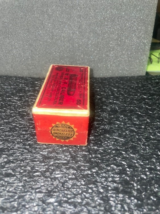 Winchester .22 WRF  SEALED Box Very Scarce Red Label 1890’s Red Label-img-3