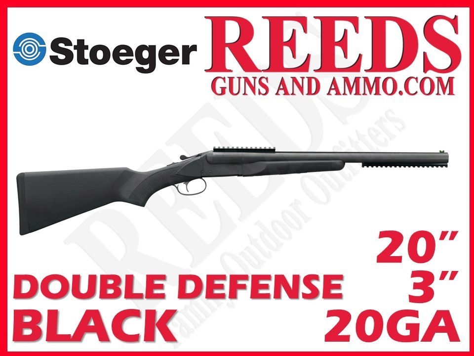 Stoeger Double Defense Side-By-Side Black 20 Ga 3in 20in 31447-img-0