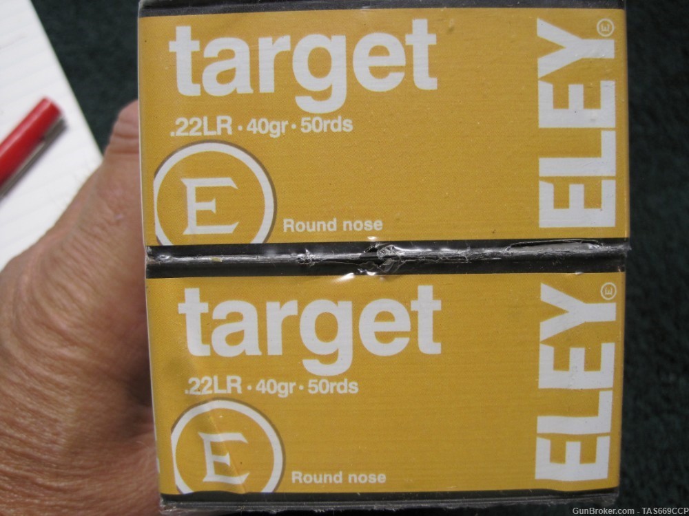 500 Rounds of Eley Target 22LR ammunition   10 boxes of 50 rounds-img-0