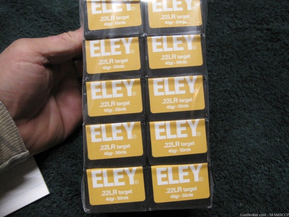 500 Rounds of Eley Target 22LR ammunition   10 boxes of 50 rounds-img-1