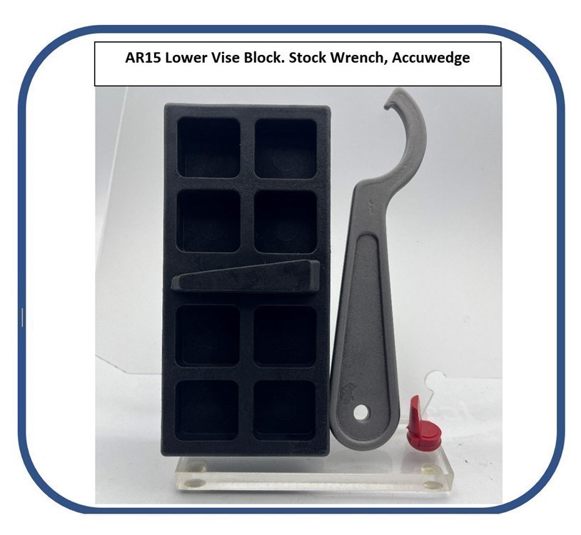  AR15 Vise Block & Stock Wrench Set Accuwedge Gunsmith Tools-img-0